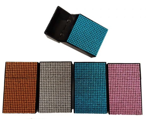 Zigarettenbox mit Strass 20 Zgt. 100 mm