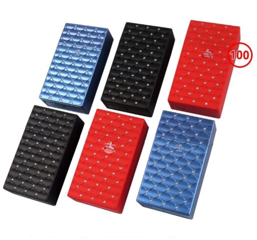 Zigarettenbox mit Strass 20 Zgt. 100 mm