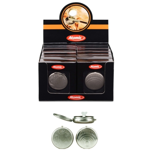 Taschenascher rund gebürstet