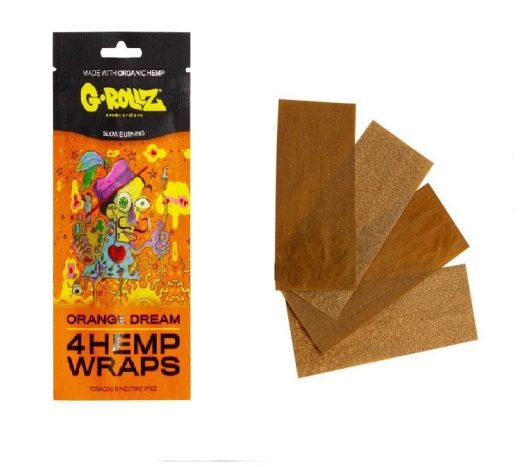 G-Rollz 4 Hemp Wraps Orange Dream