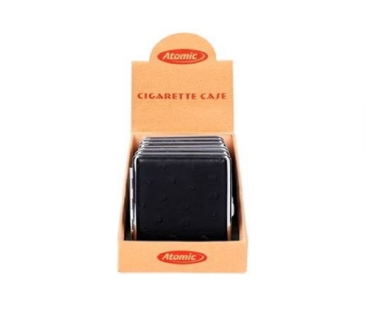 Zigarettenetui Kunstleder schwarz schmal  KVP 6,95 €