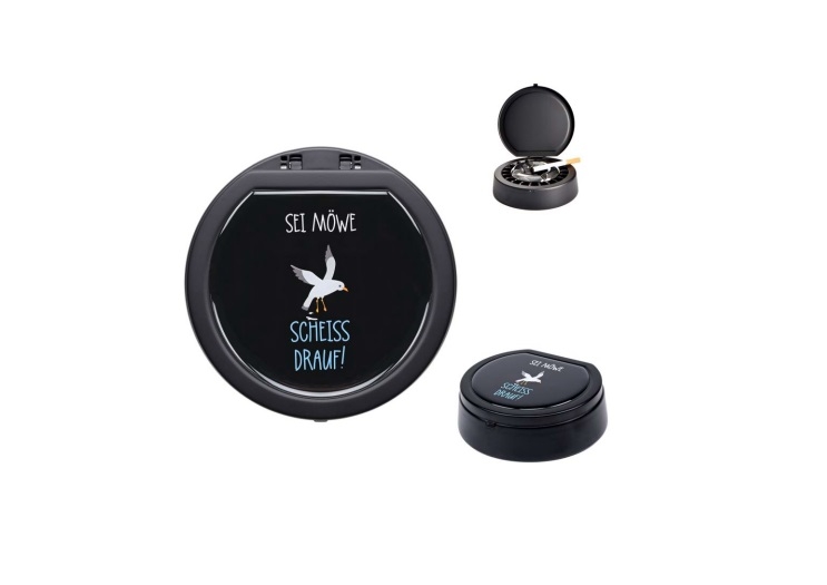 Aschenbecher Glutaus Sei Möwe Scheiss drauf