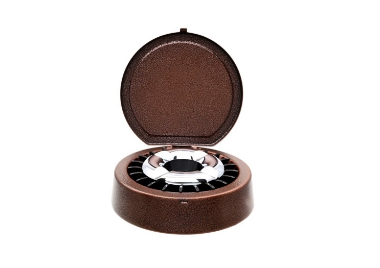 Aschenbecher Glutaus gehämmert Kaffeebraun KVP 13,95