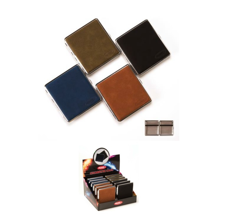 Zigarettenetui Kunstleder schlicht