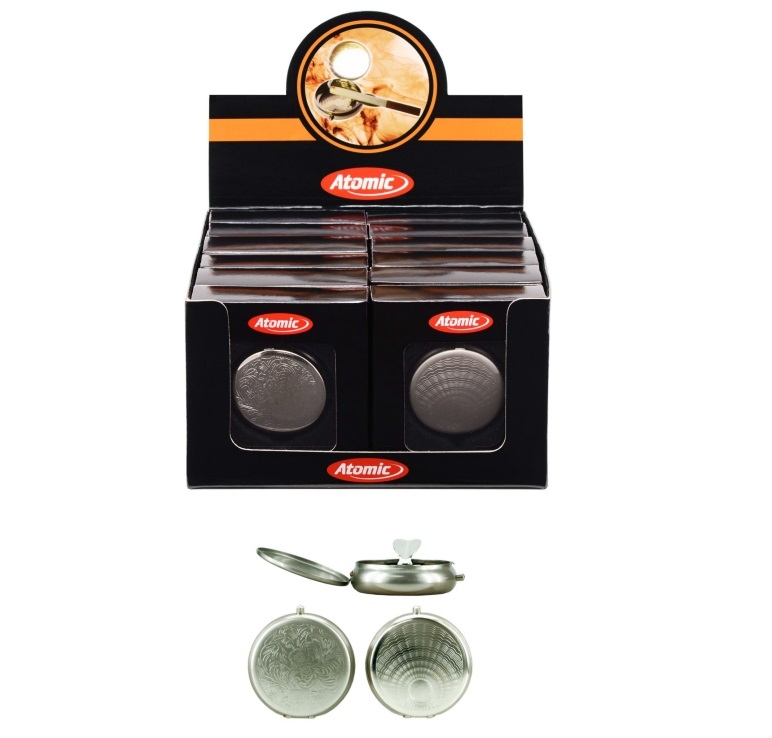 Taschenascher rund gebürstet