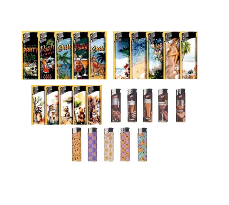 Einwegfeuerzeug 250 Stk. Aktion sortiert