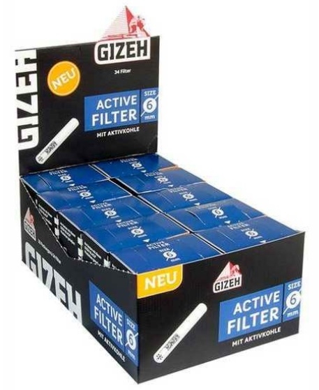 Gizeh 6 mm Aktivkohlefilter