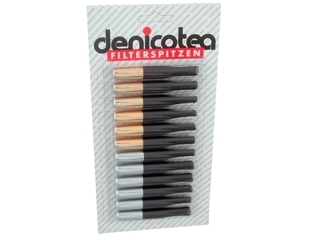 Denicotea Zigarettenspitze Standard nur silber