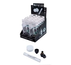 Tabakpfeife Glas mit Grinder