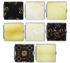 Zigarettenetui Kunstleder gelb