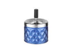 Drehaschenbecher blau Waffelmuster